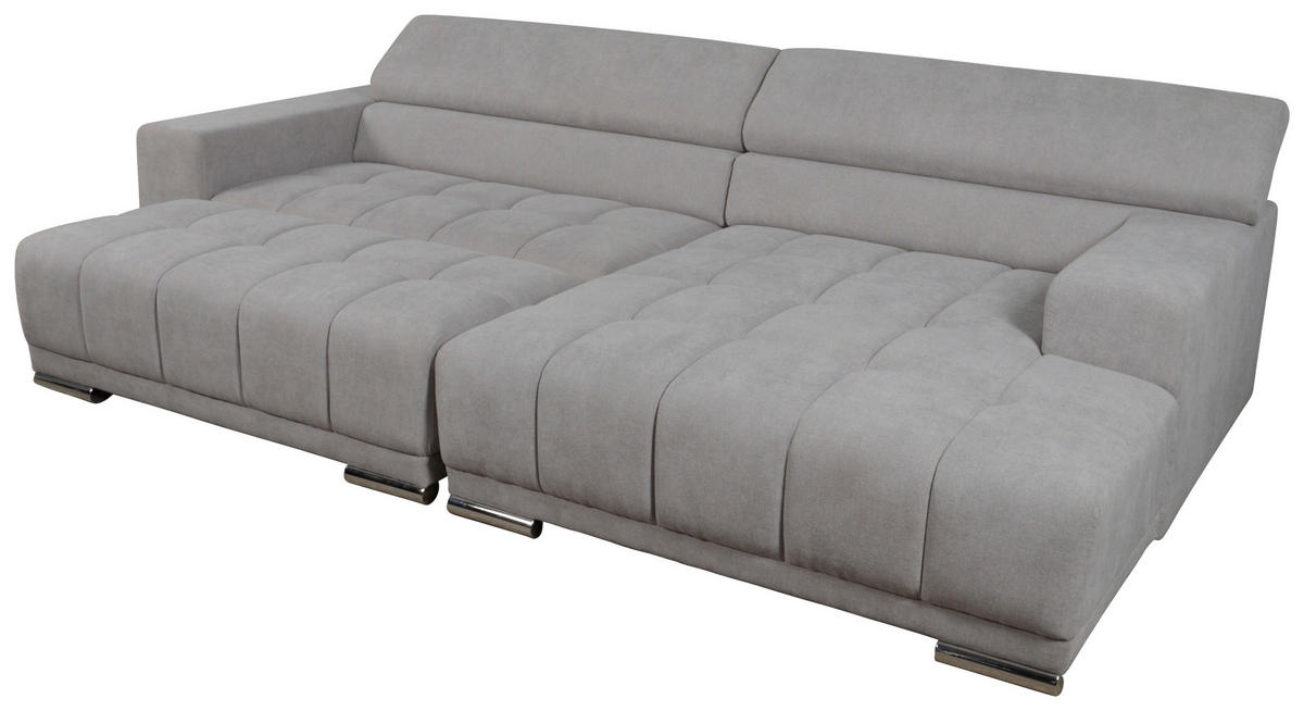 Funktionsecke Rico hellgrau B/T: ca. 310x171 cm Rico - hellgrau/Chrom (310,00/171,00cm)