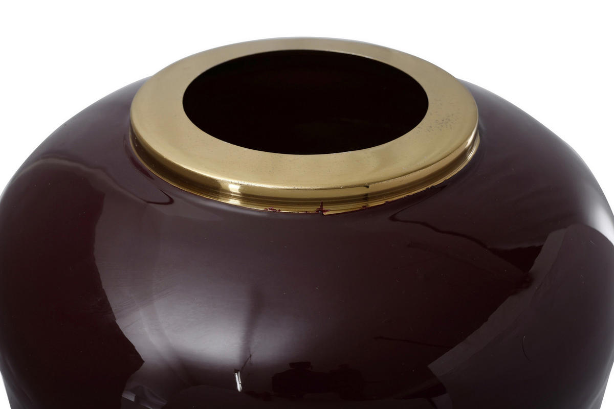 360Living Bodenvase Art Deco 180 beere Eisen B/H/T: ca. 30x81x30 cm Art Deco 180 - gold/beere (30,00/81,00/30,00cm) - 360Living