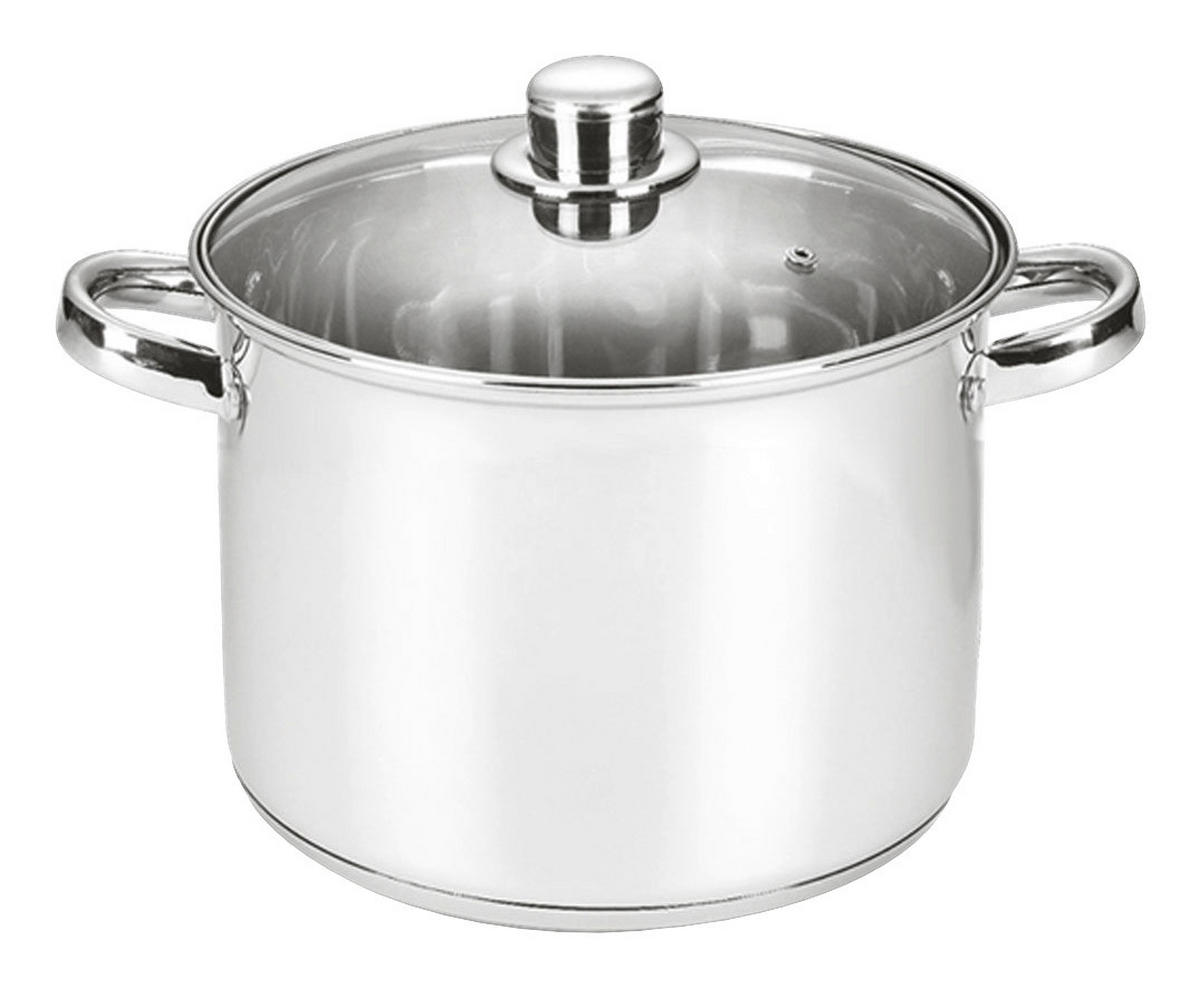 MICHELINO Großraumtopf silber Edelstahl D: ca. 30 cm Großraumtopf_ca.14l - silber (30,00cm) - MICHELINO