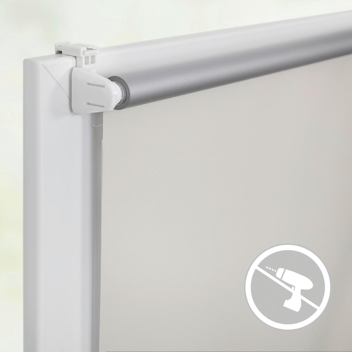 Thermo Klebe-/Klemmrollo Verdunklungsqualität creme B/L: ca. 90x150 cm Rollo_Thermo_VD_Klemmfix - creme (90,00/150,00cm) - LICHTBLICK