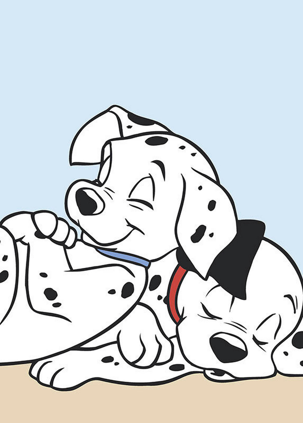 Komar Poster 101 Dalmatiner Cuddle Disney B/L: ca. 30x40 cm 101 Dalmatiner Cuddle - (30,00/40,00cm) - Komar