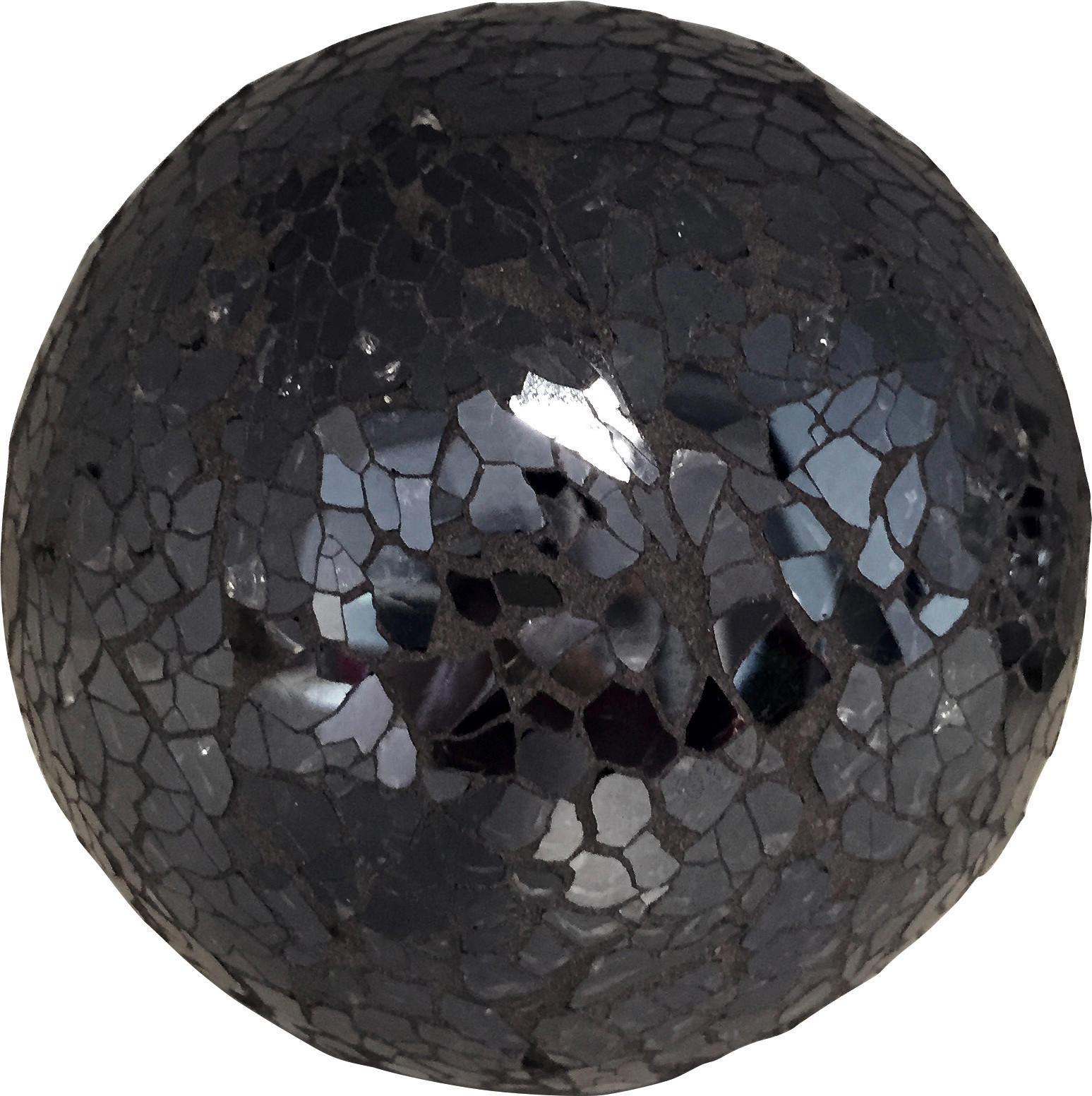 POCOline Dekorationsartikel Ball_Mosaik - schwarz (10,50/10,50/10,50cm) - POCOline