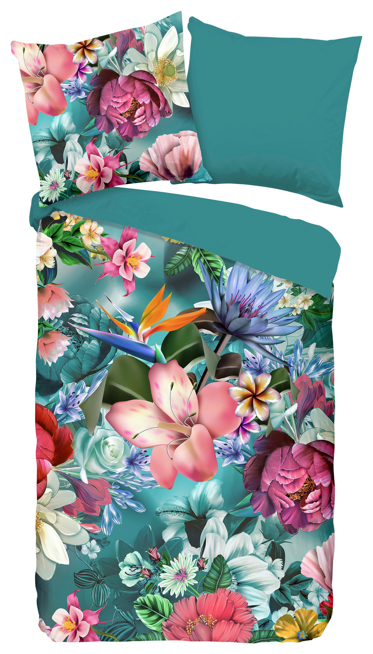 Baumwoll Bettwäsche Tiandra Renforce Tiandra - petrol (155,00/220,00cm) - Good Morning