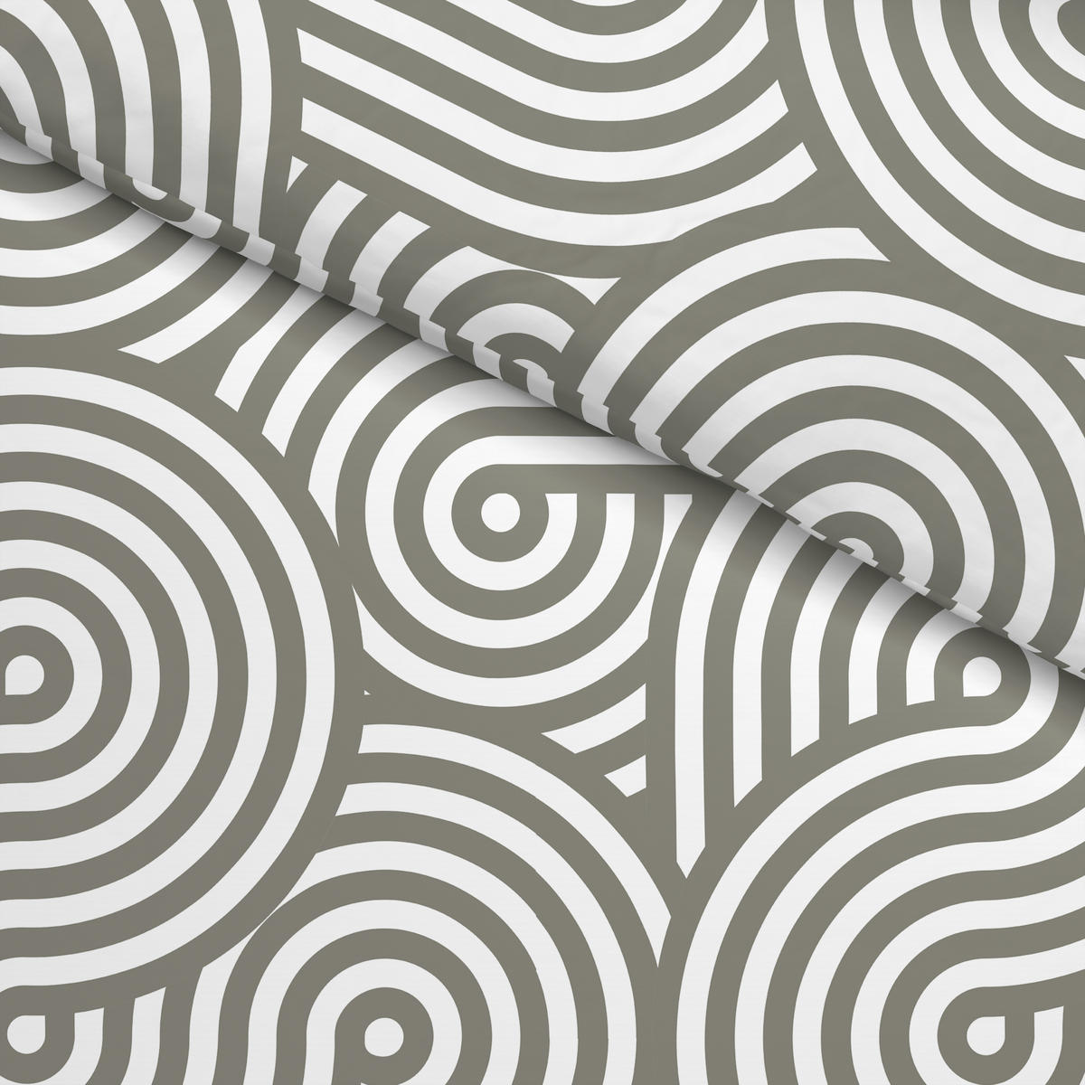 Microfaser Bettwäsche Fleece Bettwäsche-Fleece Streifen 135x200 - grau (135,00/200,00cm)