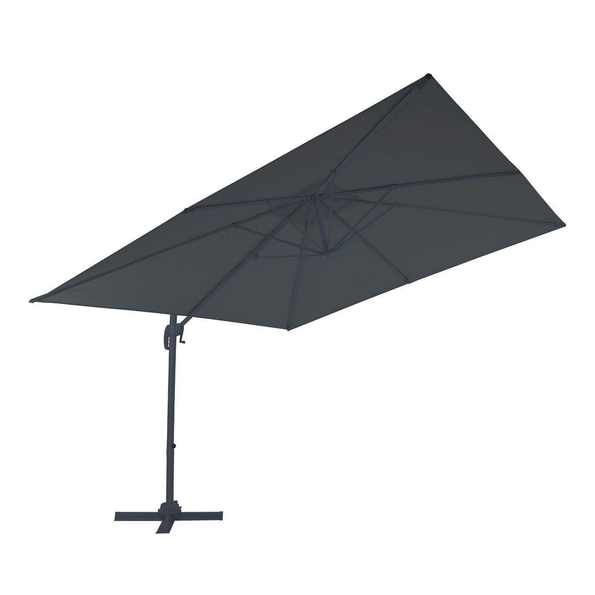 AXI Outdoor Living Ampelschirm Nima anthrazit Metall B/H/L: ca. 300x250x300 cm Nima - anthrazit/grau (300,00/300,00/250,00cm) - AXI Outdoor Living