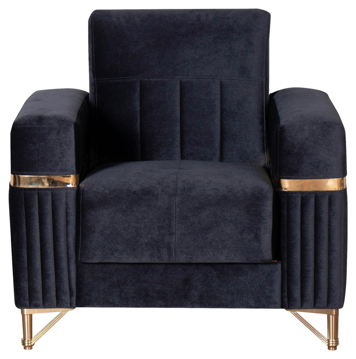 Sofa 3-2-1 Rhosus anthrazit Microfaser Rhosus - gold/anthrazit