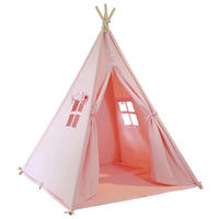 Sunny Kinder Tipi-Zelt Alba B/H/L: ca. 120x160x120 cm Alba - puderrosa (120,00/120,00/160,00cm) - Sunny