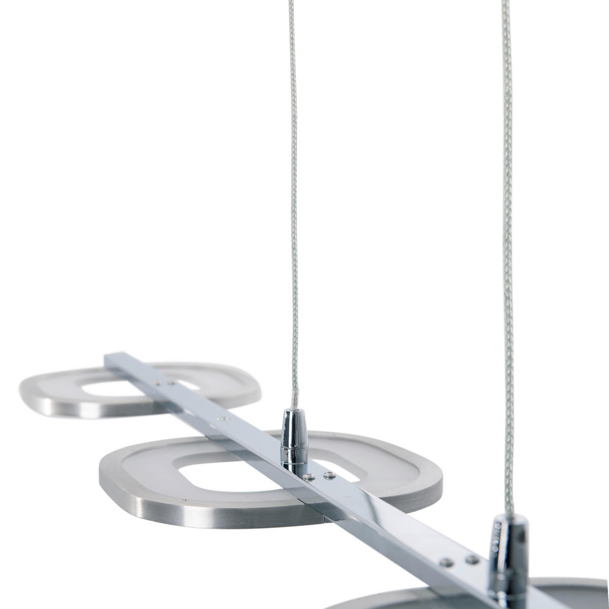Näve Leuchten Pendelleuchte 7070342 stahlfarbig Kunststoff Metall B/H/T: ca. 16x150x100 cm null 4 Brennstellen Beam - stahlfarbig (16,00/150,00/100,00cm) - Näve Leuchten