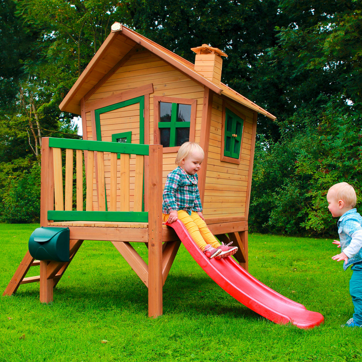 AXI Spielhaus Robin multicolor B/H/T: ca. 264x203x177 cm Robin - multicolor (264,00/203,00/177,00cm) - AXI