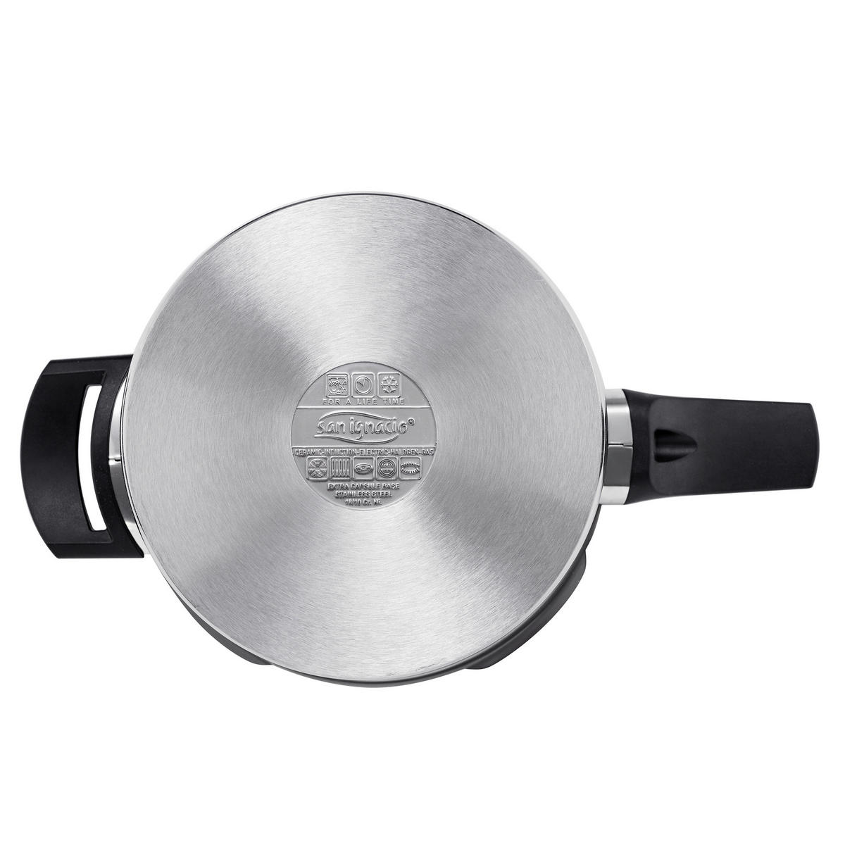 SAN IGNACIO Schnellkochtopf PRO silber Edelstahl D: ca. 22 cm PRO - silber (22,00cm) - SAN IGNACIO