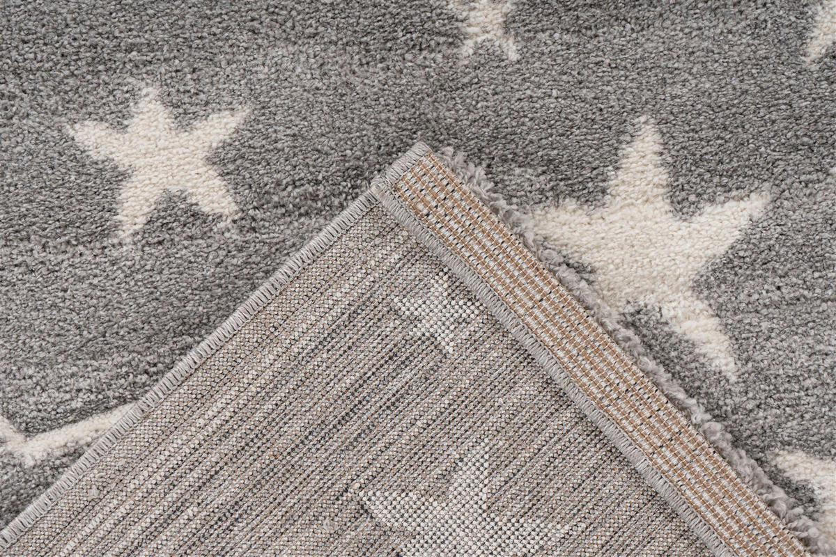 Kayoom Kurzflorteppich Australia - Tamworth silber B/H/L: ca. 80x1,6x150 cm Australia - Tamworth - silber (150,00/80,00/1,60cm) - Kayoom