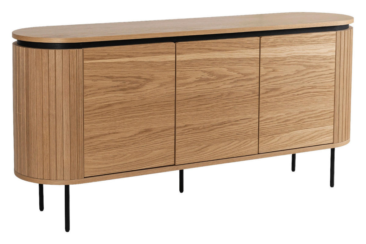 Kommode ALBERI Eiche Sonoma Nachbildung B/H/T: ca. 160x76x40 cm ALBERI - Eiche (160,00/76,00/40,00cm) - WIPMEB