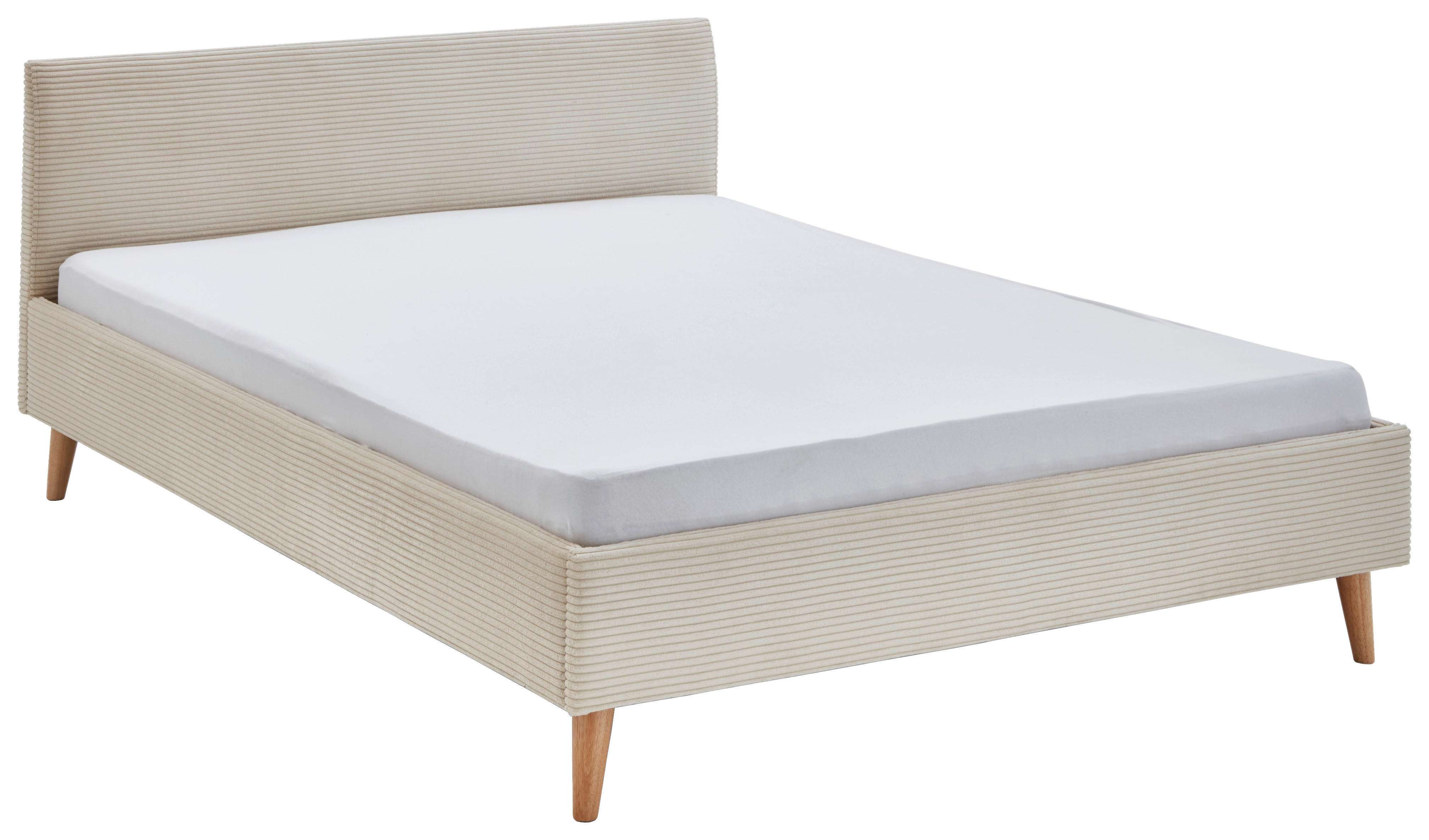 Polsterbett Wicki beige