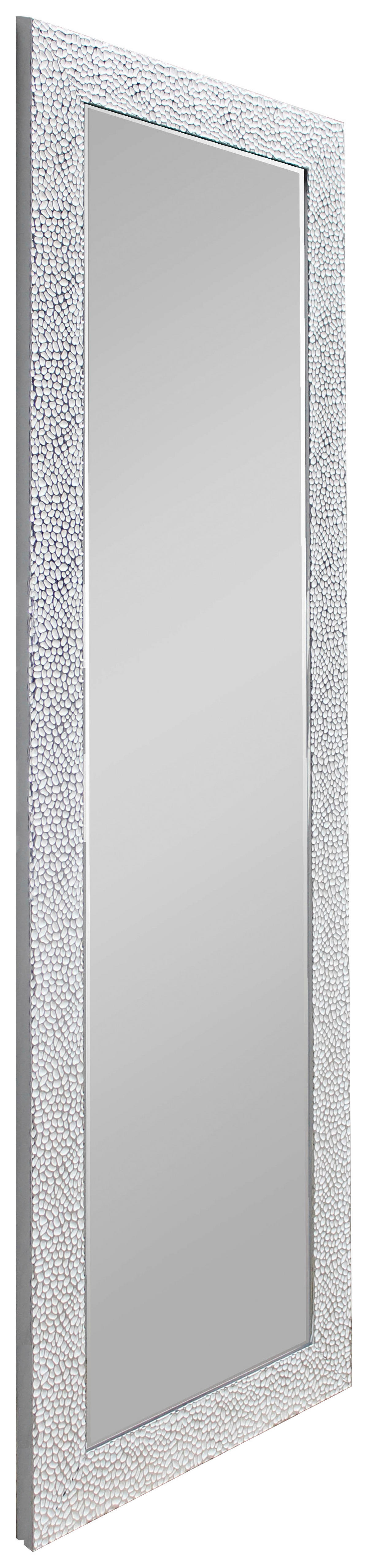 Mirrors&More Rahmenspiegel VICKY weiß Chrom Optik B/H/T: ca. 50x150x2 cm VICKY - weiß/Chrom (50,00/150,00/2,00cm) - Mirrors&More