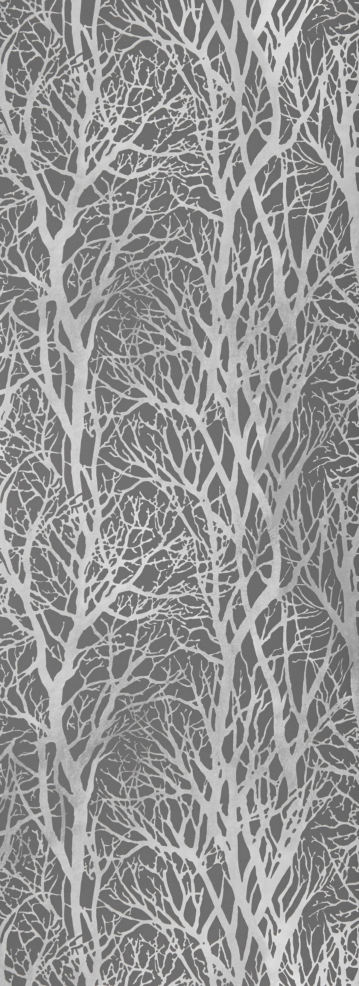 Vliestapete B/L: ca. 53x1005 cm Tapete 30094-3 Äste silber/grau - (53,00/1005,00cm)