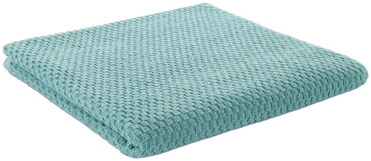 Duschtuch Popcorn Popcorn - grün (70,00/140,00cm) - POCOline