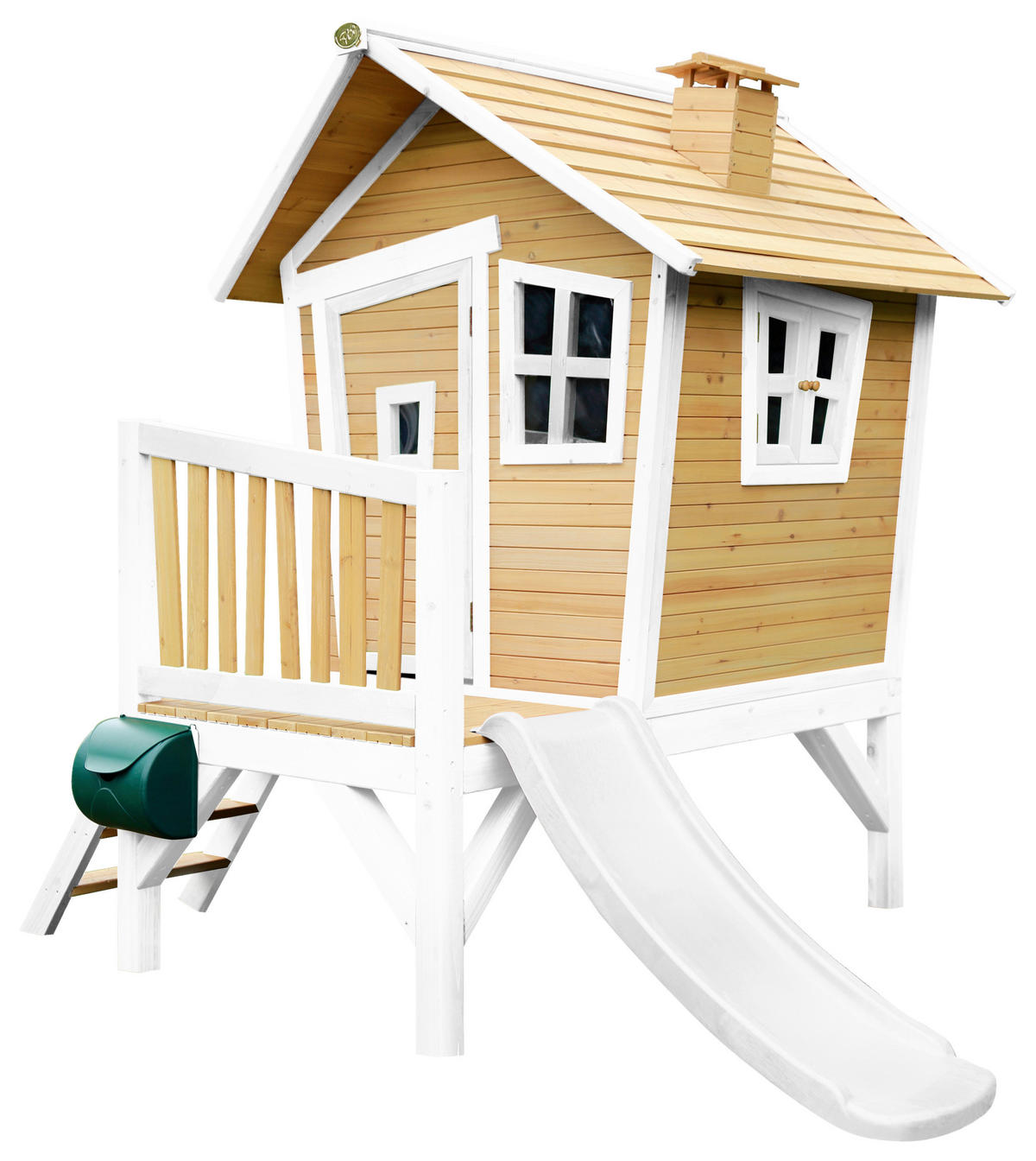 AXI Spielhaus Robin natur B/H/T: ca. 264x203x177 cm Robin - weiß/natur (264,00/203,00/177,00cm) - AXI