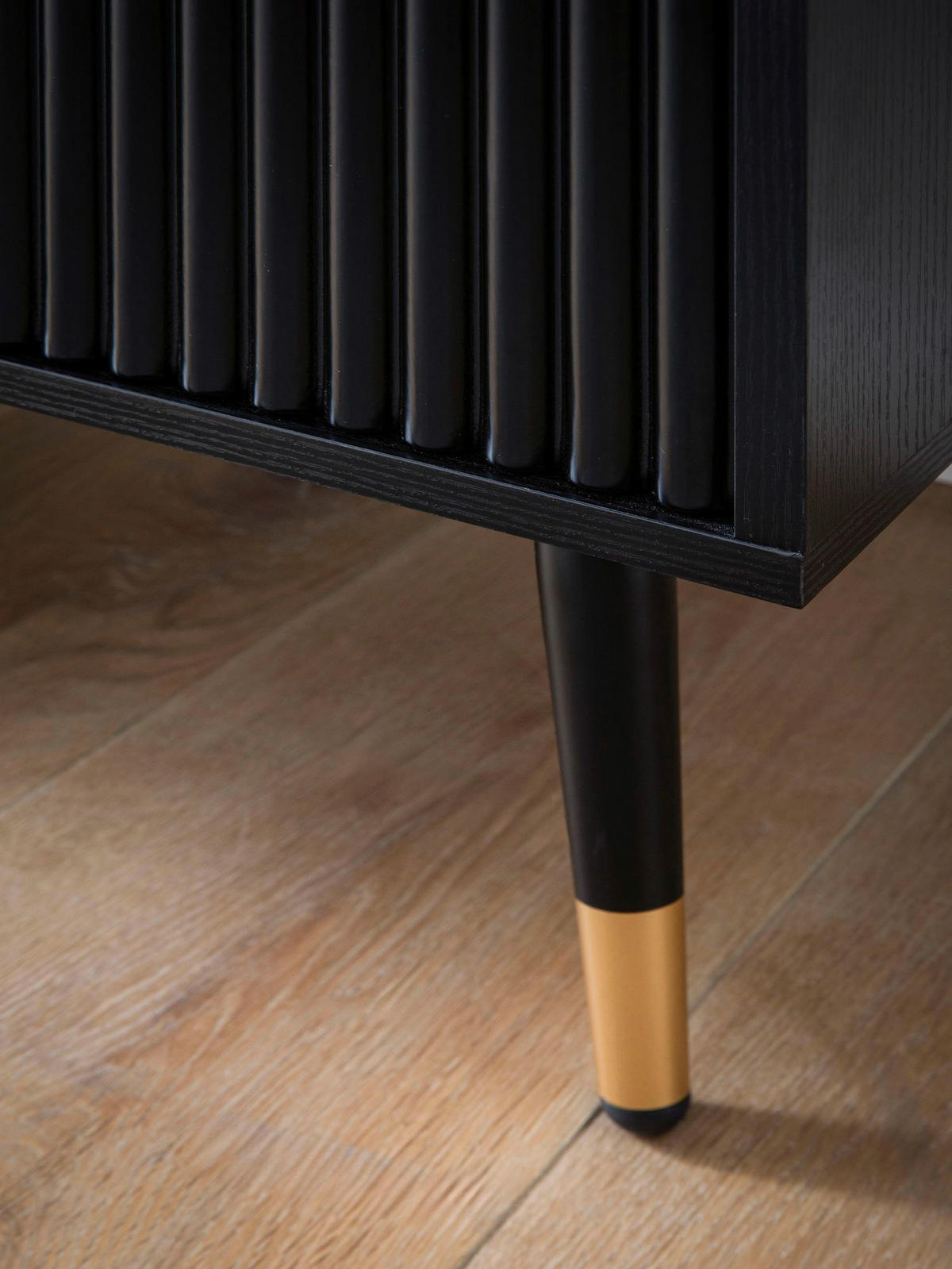 Sideboard schwarz B/H/T: ca. 150x81x39 cm Sideboard - schwarz (150,00/81,00/39,00cm) - Wohnling