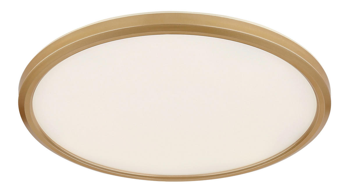 GLOBO LED-Deckenleuchte Opal messing Kunststoff H/D: ca. 2,5x29,4 cm SAPANA - messing/Opal (29,40/2,50cm) - GLOBO