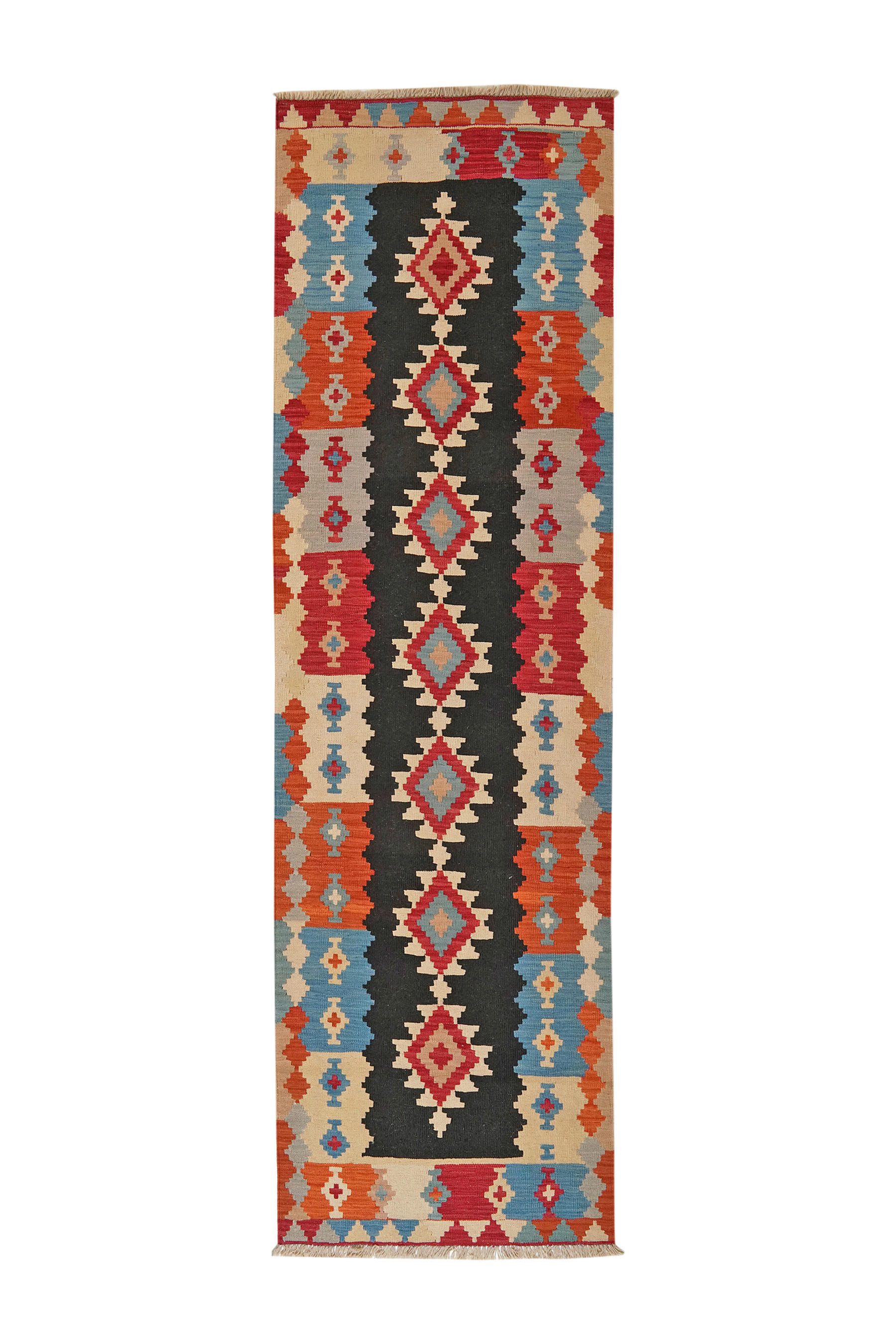 PersaTepp Teppich Kelim Gashgai bunt B/L: ca. 84x286 cm günstig online kaufen