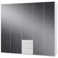 Kleiderschrank New York C Alpinweiß B/H/T: ca. 225x236x58 cm New York C - Alpinweiß/grau (225,00/236,00/58,00cm)