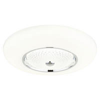 GLOBO Deckenleuchte weiß Opal klar Metall Acryl Kunststoff H/D: ca. 12x59 cm 1 Brennstellen GRAHAM - klar/weiß (59,00/12,00cm) - GLOBO