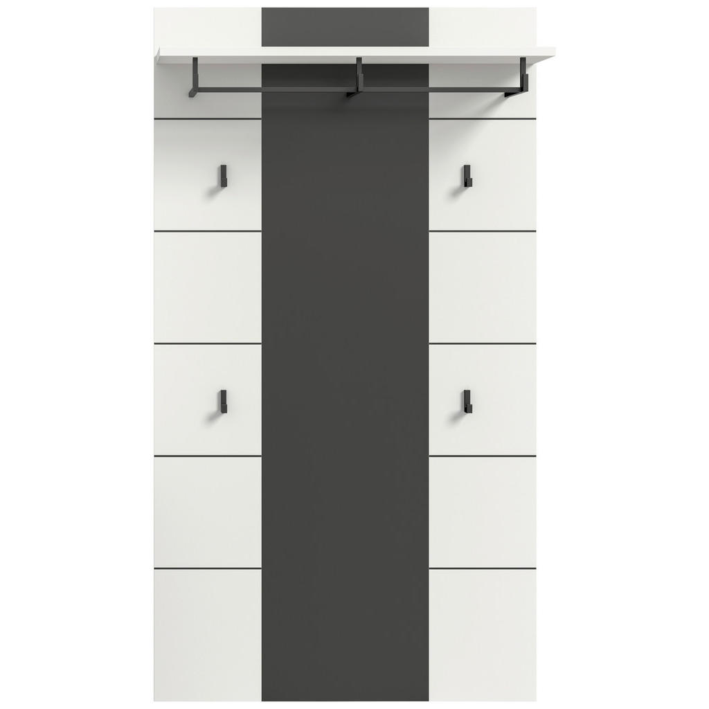 Thumbnail - Paneel Canu basaltgrau Nachbildung weiß B/H/T: ca. 80x141x29 cm