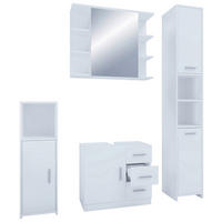 Badezimmer-Set Zalo weiß Zalo - weiß - VCM Möbel