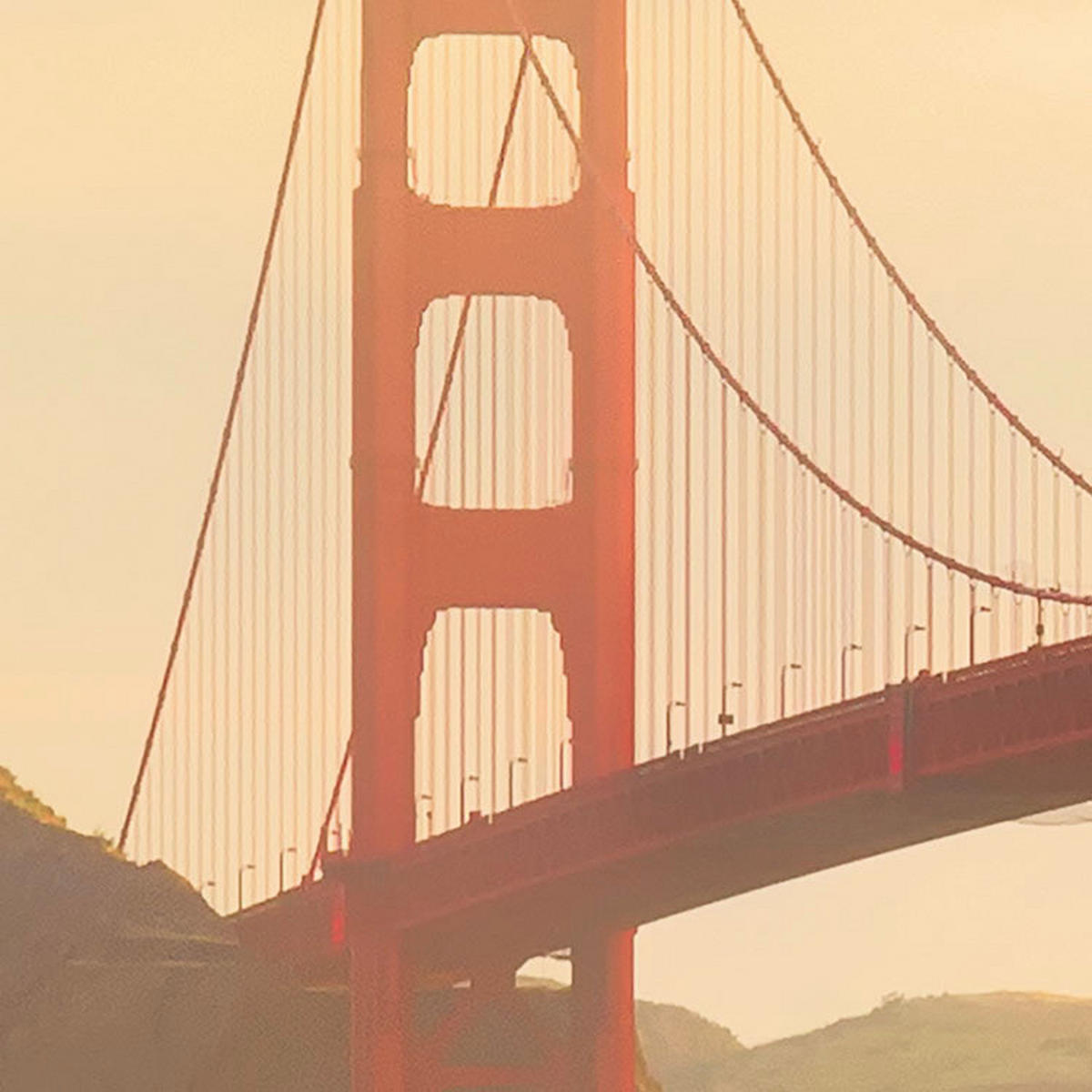Komar Fototapete Golden Gate B/L: ca. 400x250 cm Golden Gate - (400,00/250,00cm) - Komar