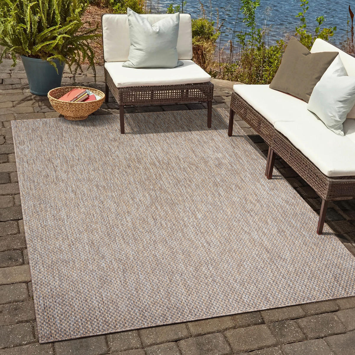 Sanat Outdoorteppich MELISSA braun B/L: ca. 120x170 cm MELISSA - braun (120,00/170,00cm) - Sanat