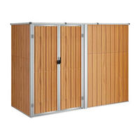 VidaXL Geräteschuppen braun Stahl B/H/T: ca. 225x161x89 cm Geräteschuppen - braun (225,00/161,00/89,00cm) - VidaXL