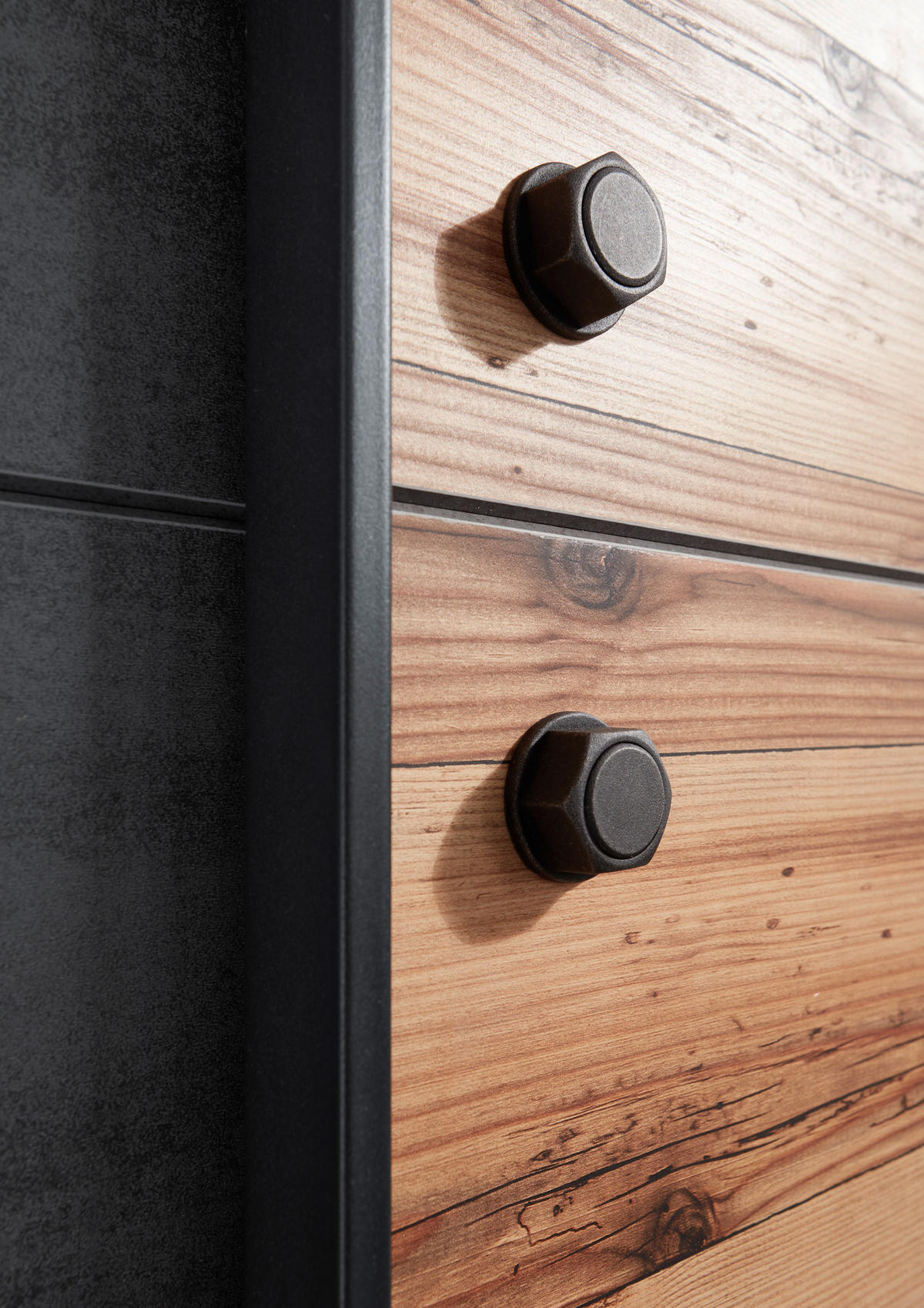 Schwebetürenschrank Dover Alpin Lodge Nachbildung Betonoxid Optik B/H/T: ca. 270x210x60 cm Dover - Alpin Lodge (270,00/210,00/60,00cm)