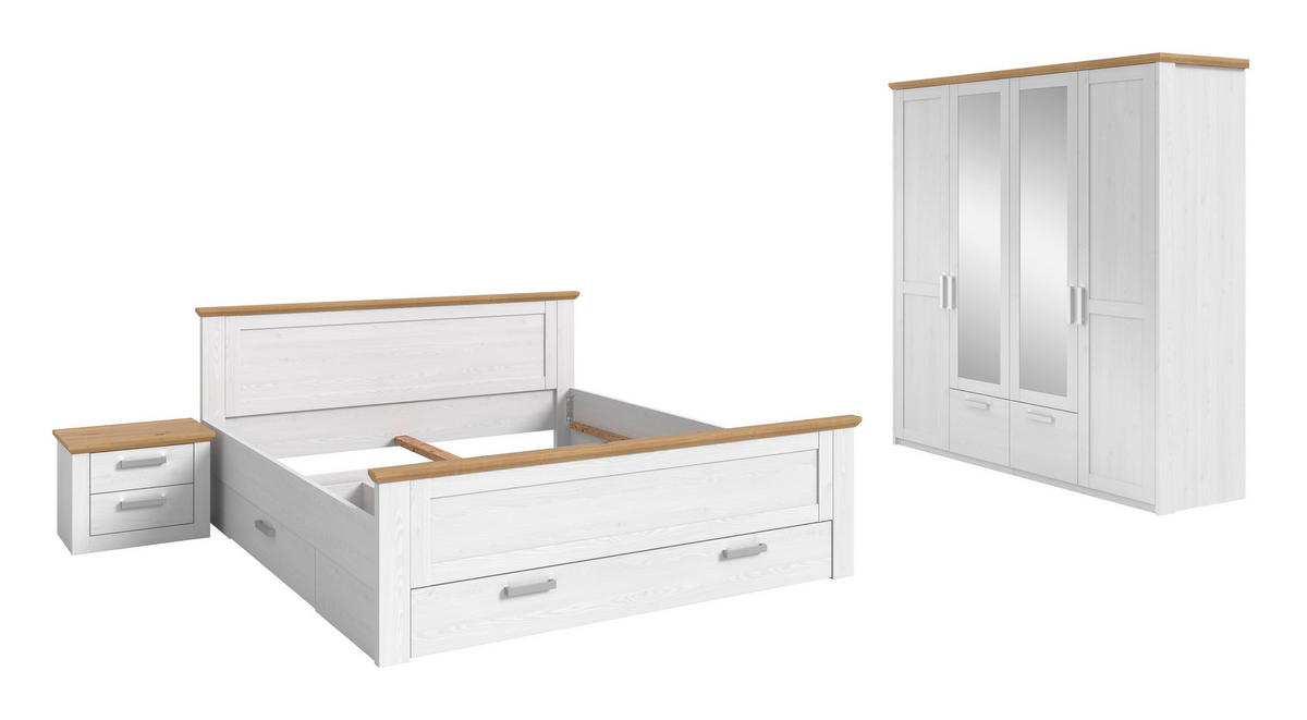 Bettanlage VERONA Sibiu Lärche Nachbildung Eiche Artisan Nachbildung VERONA - Eiche - xonox.home