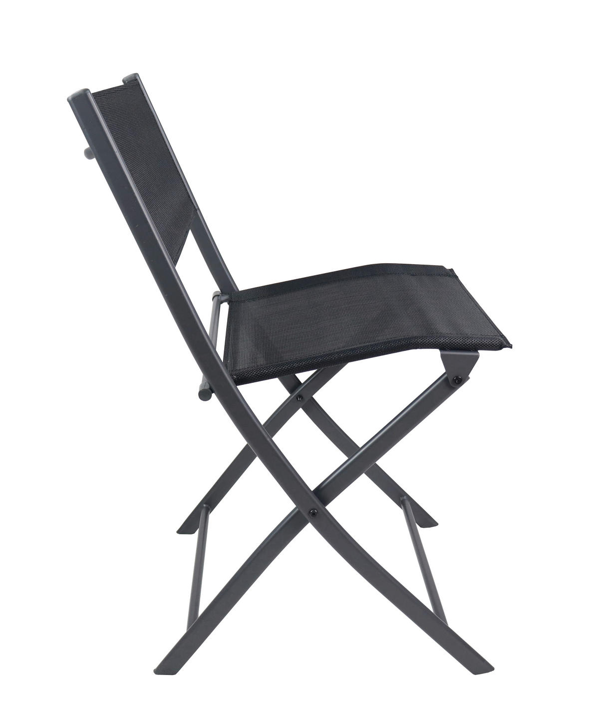 VCM Gartenstuhl 2er Set Sumila schwarz Textilene B/H/L: ca. 45x79x46 cm Sumila - schwarz (46,00/45,00/79,00cm) - VCM