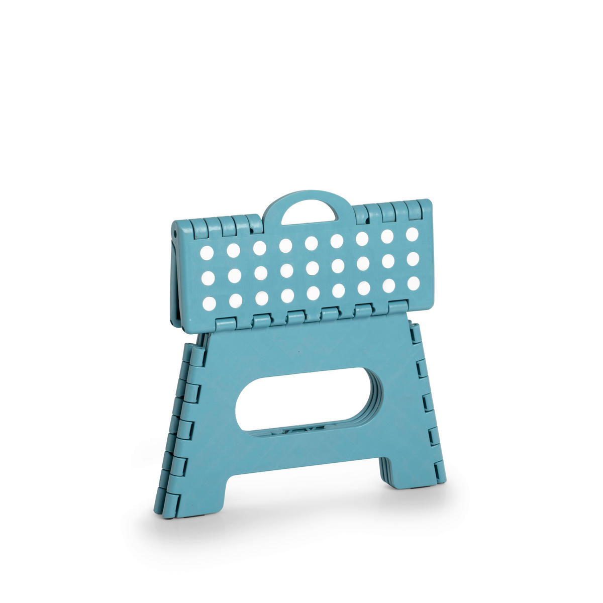 Zeller Klapphocker eisblau B/H/L: ca. 28x22x35 cm Klapphocker - eisblau (35,00/28,00/22,00cm) - Zeller