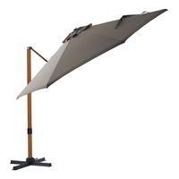 AXI Outdoor Living Ampelschirm Cyrus taupe Metall B/H/L: ca. 300x250x300 cm Cyrus - braun/taupe (300,00/300,00/250,00cm) - AXI Outdoor Living