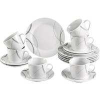 Sensation Kaffeeservice weiß Porzellan 18 tlg. Kaffeeset_Ben_18tlg. - weiß - Sensation