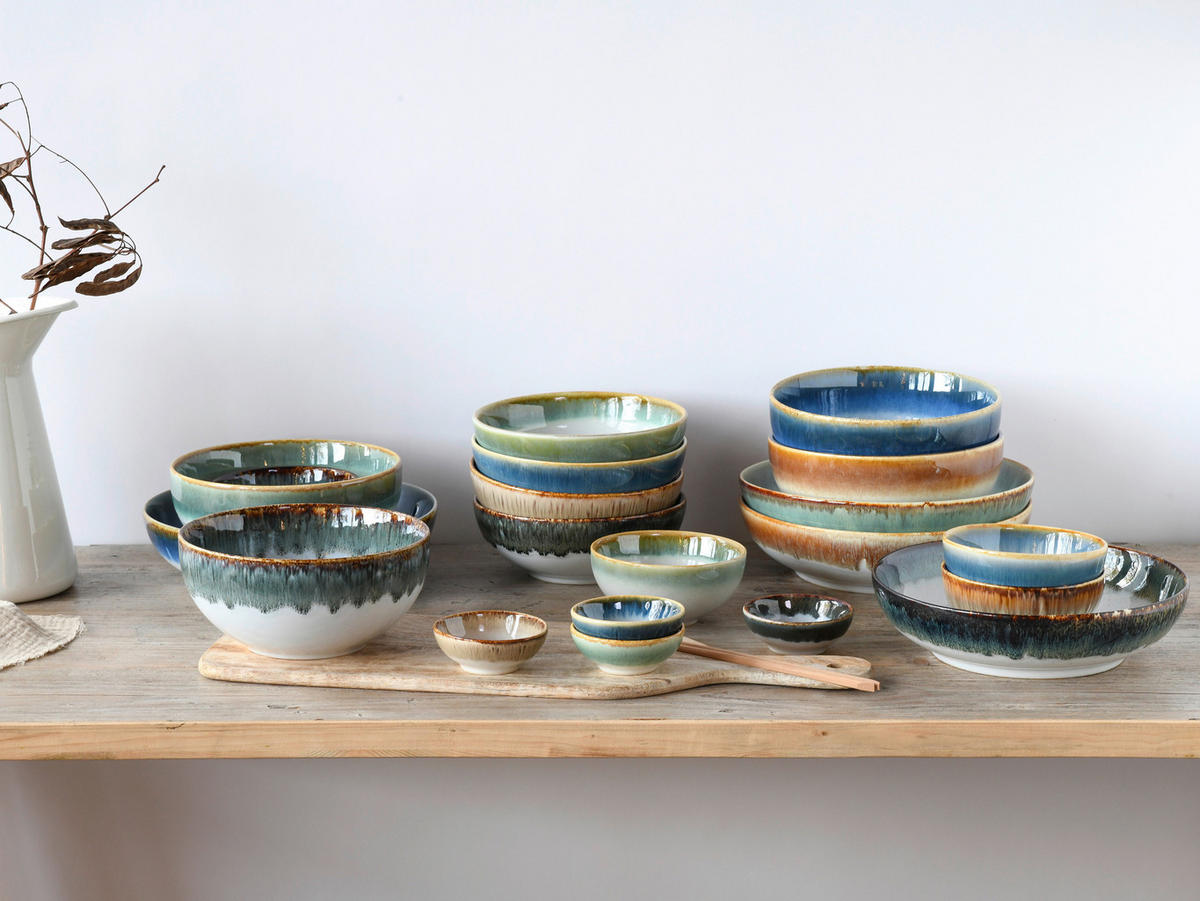 CreaTable Mehrzweckschalen Cascade bunt Steinzeug Cascade - bunt - CreaTable