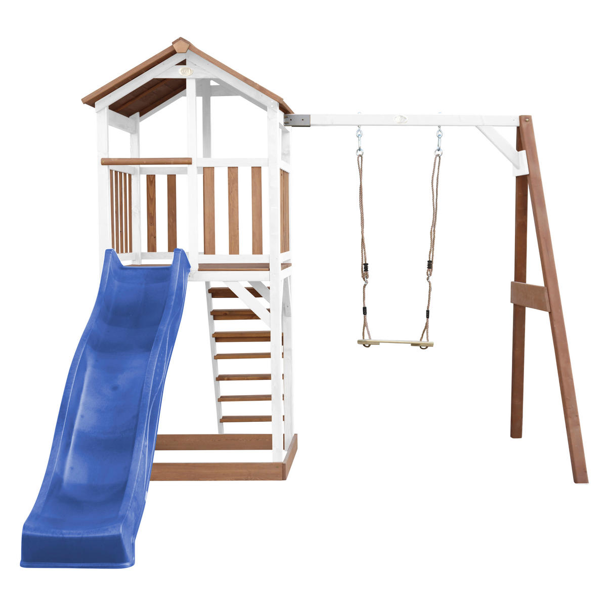 AXI Spielturm Beach Tower braun B/H/L: ca. 284x242x349 cm Beach Tower - braun/blau (349,00/284,00/242,00cm) - AXI