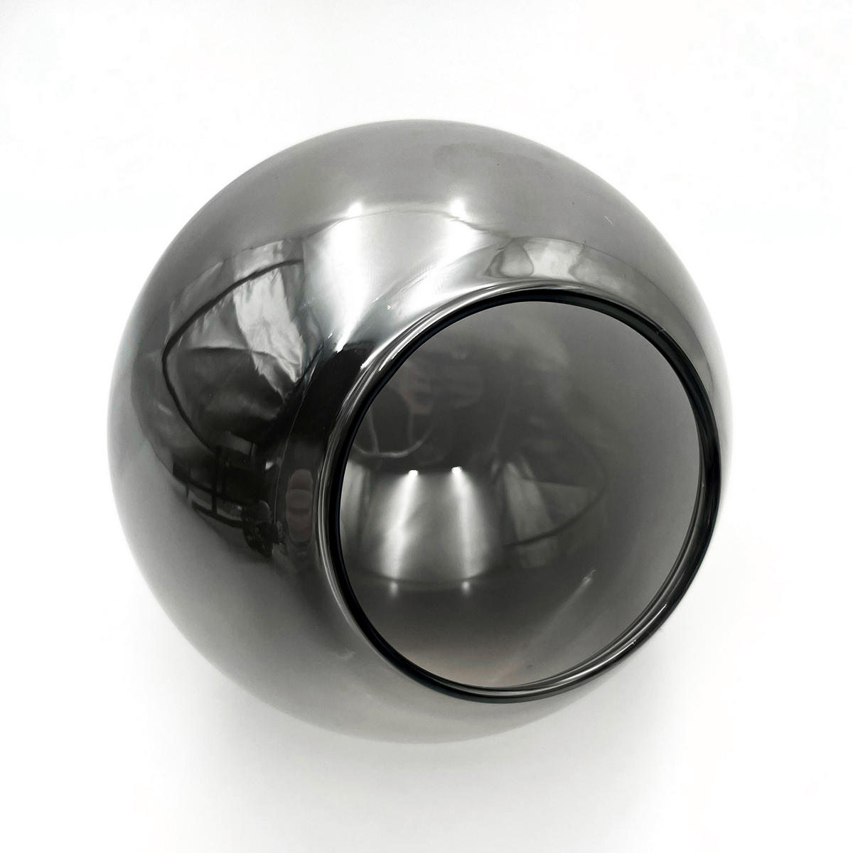 Lamkur Anbauleuchte Chrom schwarz Glas Stahl B/H/L: ca. 39x19x39 cm E14 3 Brennstellen MALENA - schwarz/Chrom (39,00/39,00/19,00cm) - Lamkur
