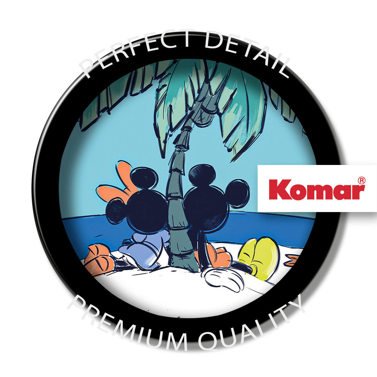 Komar Fototapete Mickey and Minnie Beach Vacation D: ca. 125 cm Mickey and Minnie Beach Vacation - (125,00cm) - Komar