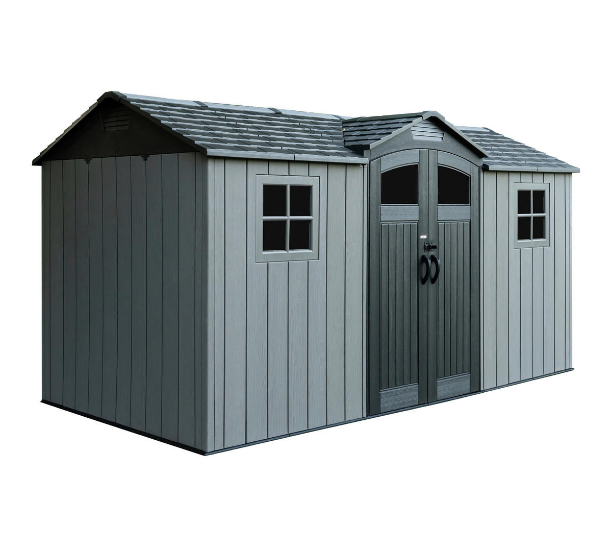 Lifetime Gerätehaus Kentucky grau B/H/L: ca. 427x265x206 cm Kentucky - grau (206,00/427,00/265,00cm) - Lifetime