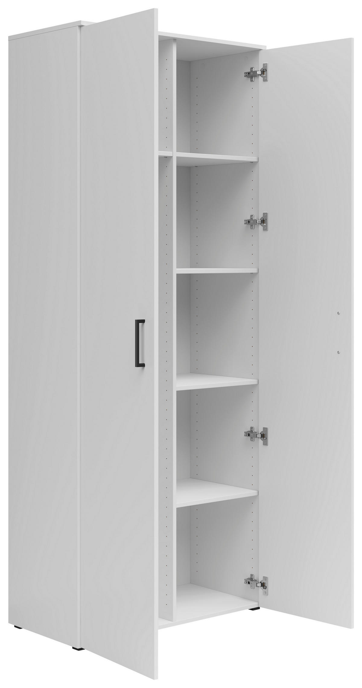 Schrank Multi-Stauraum Typ 38 weiß B/H/T: ca. 80x195x40 cm Multi-Stauraum Typ 38 - weiß (80,00/195,00/40,00cm)
