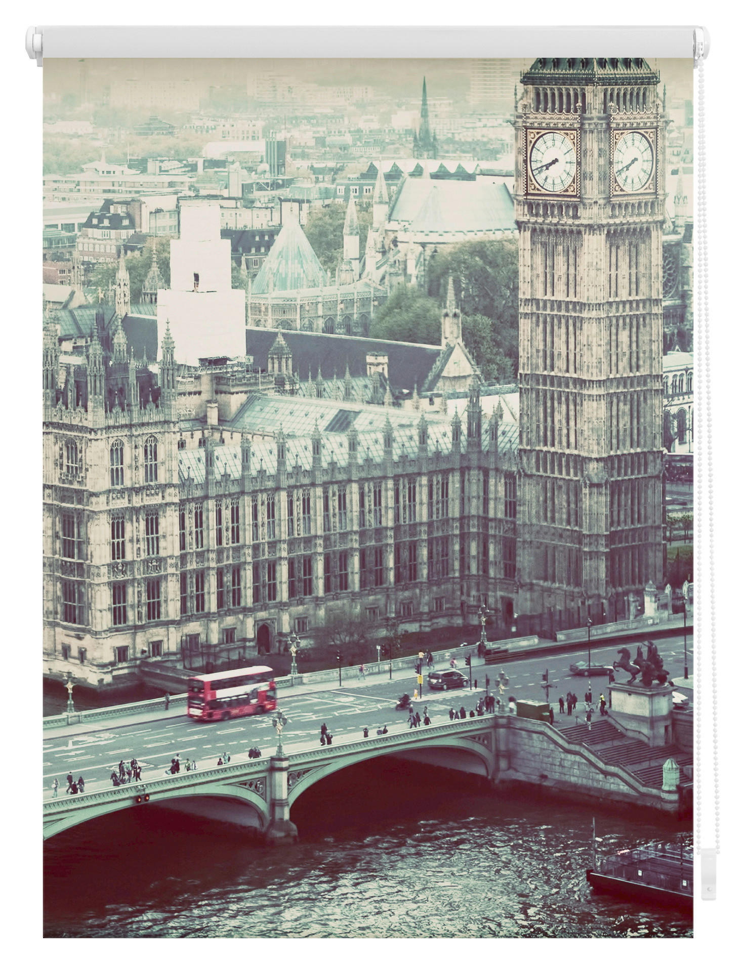 Thumbnail - Verdunkelungsrollo London grau B/L: ca. 90x150 cm