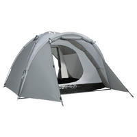Outsunny Campingartikel B/H/L: ca. 220x350x145 cm Campingzelt - grau (145,00/220,00/350,00cm) - Outsunny