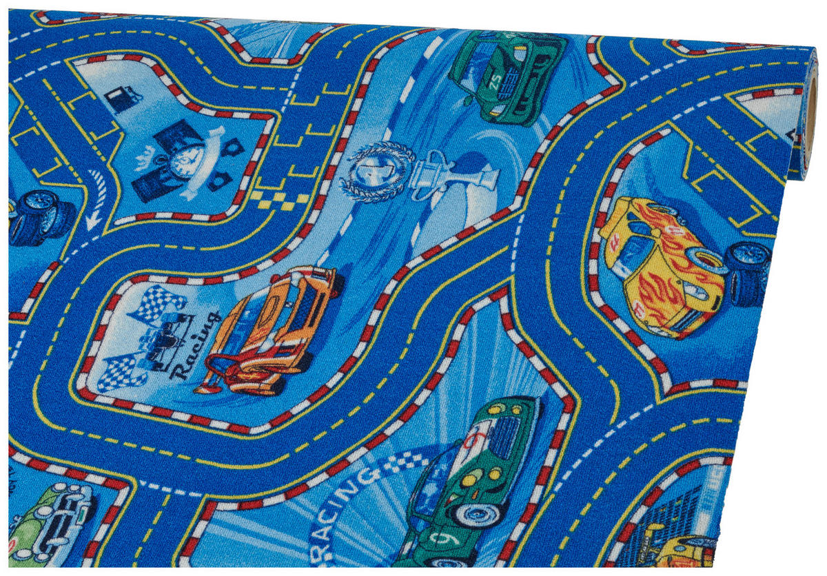 Teppichboden Racers blau B: ca. 400 cm pro m² Racers - blau (400,00cm)