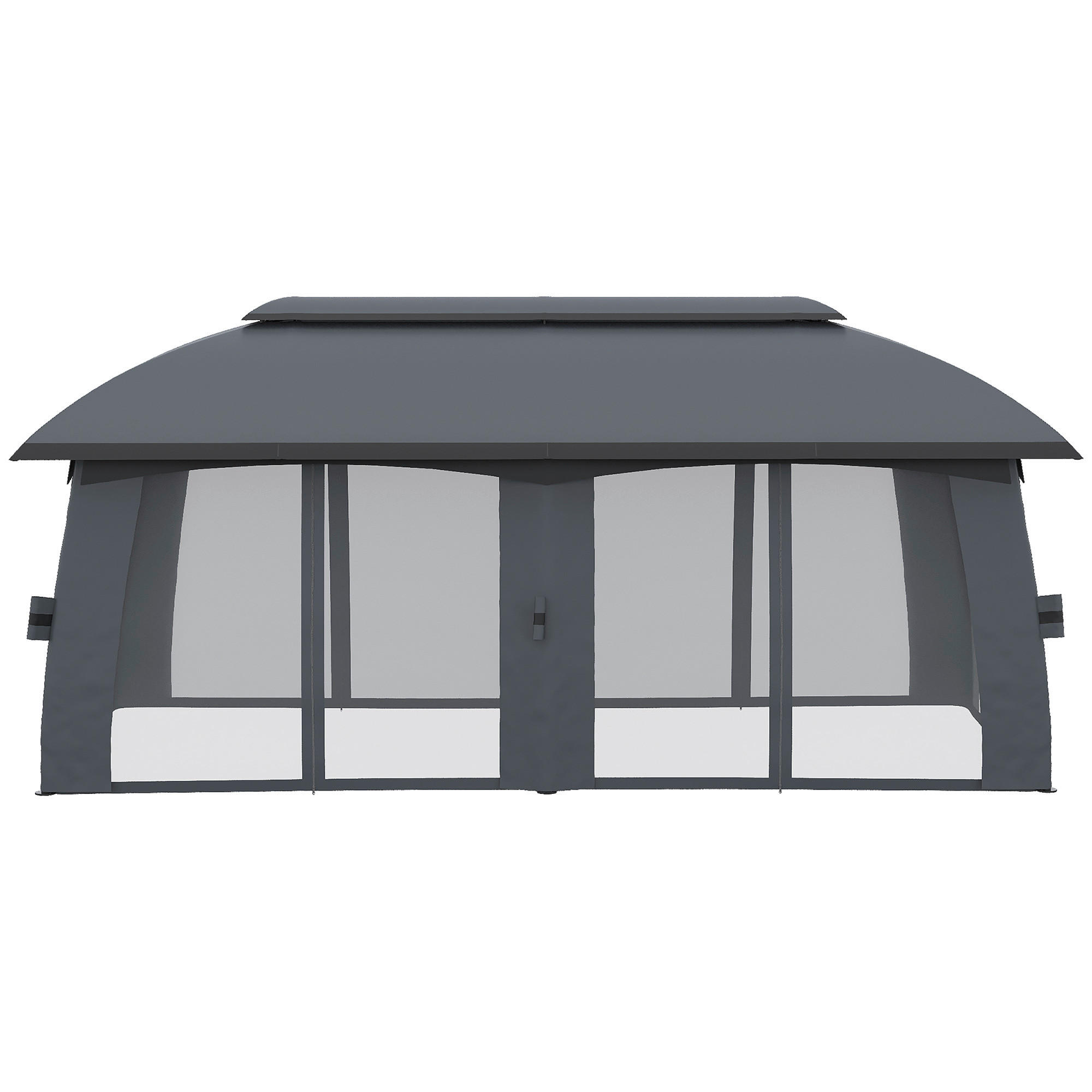 Outsunny Pavillon dunkelgrau Nylon B/H/L...