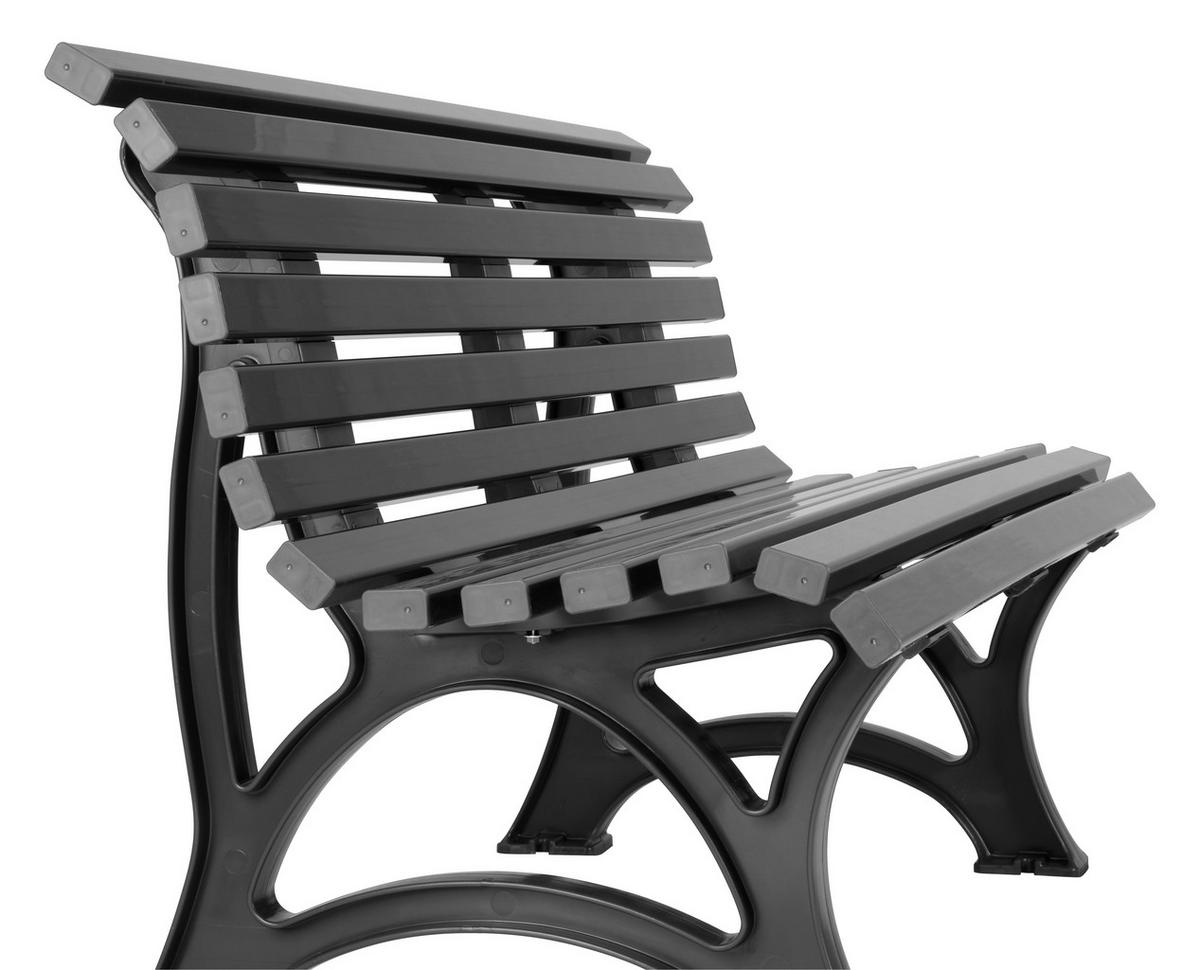 Blome-Tillmann Gartenbank Helgoland grau Kunststoff B/H/L: ca. 150x80x64 cm Helgoland - grau (64,00/150,00/80,00cm) - Blome-Tillmann