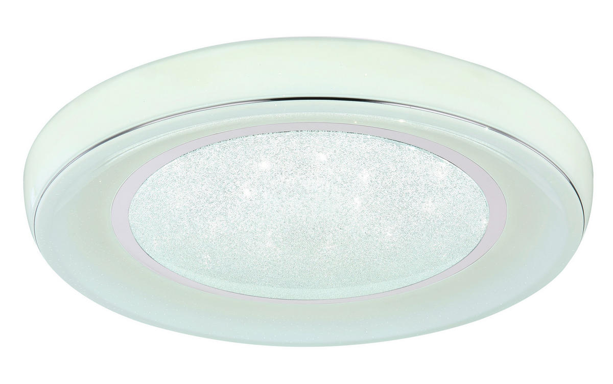 GLOBO Deckenleuchte 483110-30 weiß Opal Metall Kunststoff Chrom H/D: ca. 9x66 cm LED-Deckenleuchte 483110-30 - weiß/Opal (66,00/9,00cm) - GLOBO