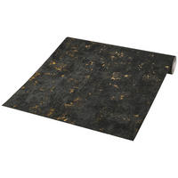 Vliestapete Betonoptik schwarz gold B/L: ca. 53x1005 cm Vliestapete_2307-82 VW12 - gold/schwarz (53,00/1005,00cm)